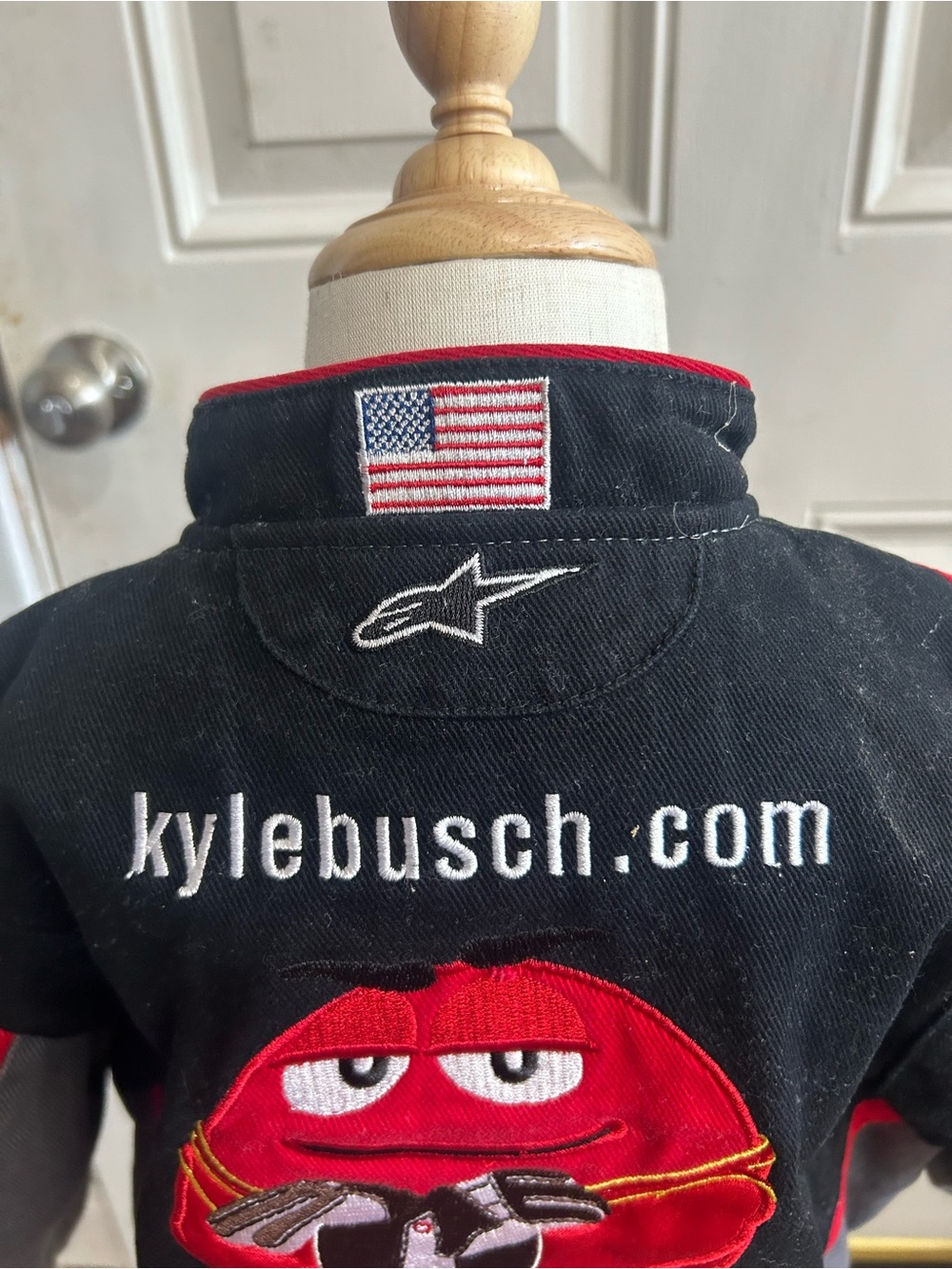 M&M'S Kyle Bush Kids Racing Jacket with Red and Multicolor Logos Size 3T - Picture 3 of 8